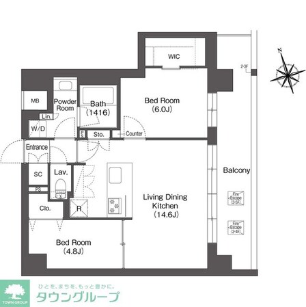 ルーウェ東大泉の物件間取画像